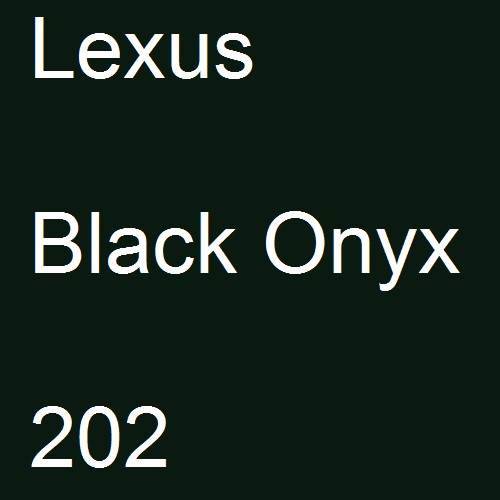 Lexus, Black Onyx, 202.